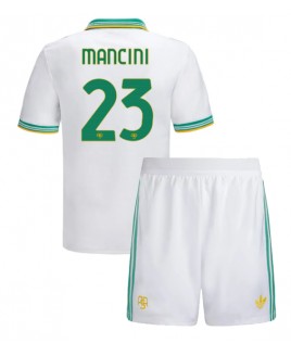Günstige AS Roma Gianluca Mancini #23 3rd trikot Kinder 2025-26 Kurzarm (+ Kurze Hosen)